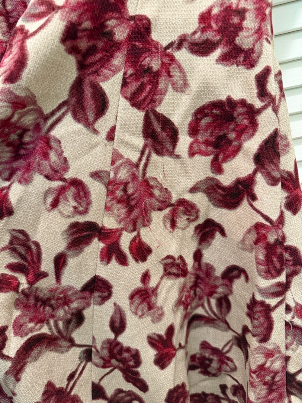 Gal Meets Glam Edith Cream Midi Dress with Berry Floral Print - Picture 6 of 9